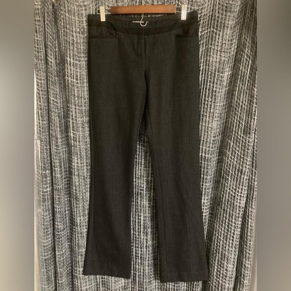 Express Columnist Black Pinstripe Pants